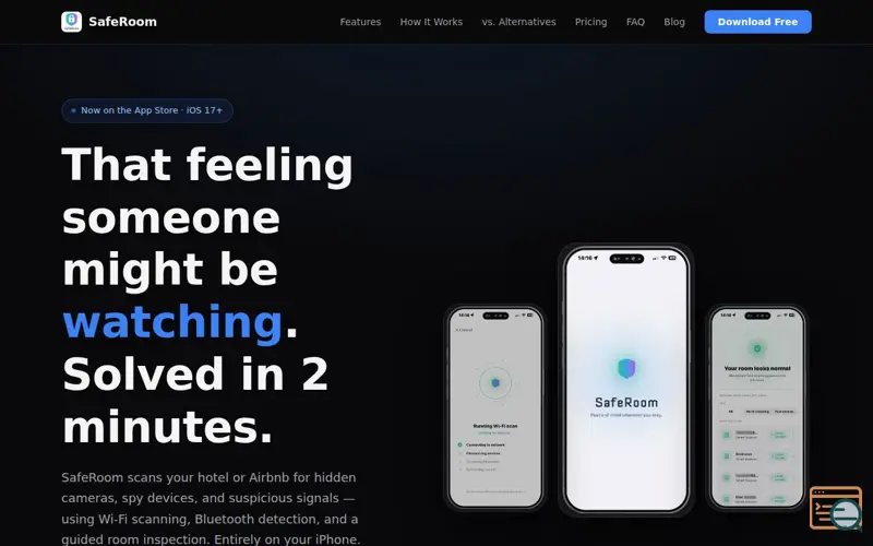 Screenshot of SafeRoom - Travel Privacy