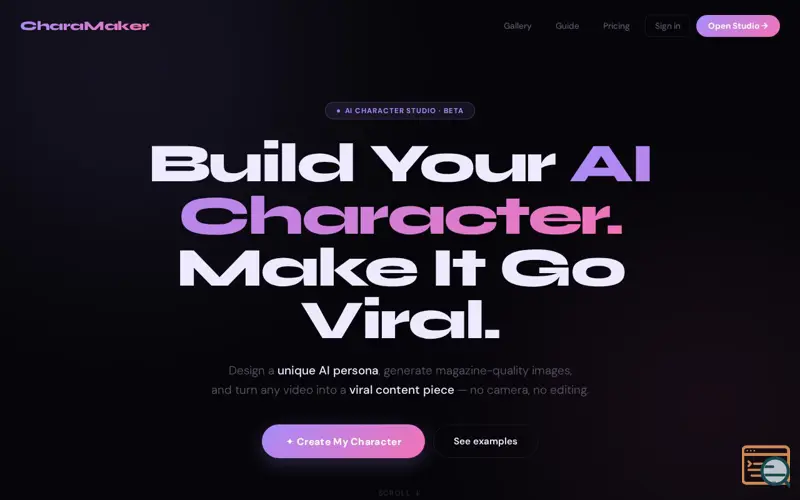 Screenshot of CharaMaker