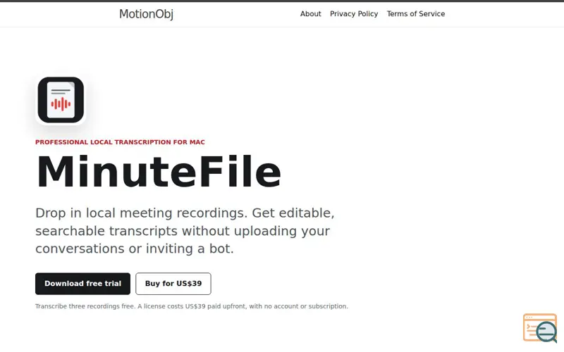 Screenshot of Motionobj