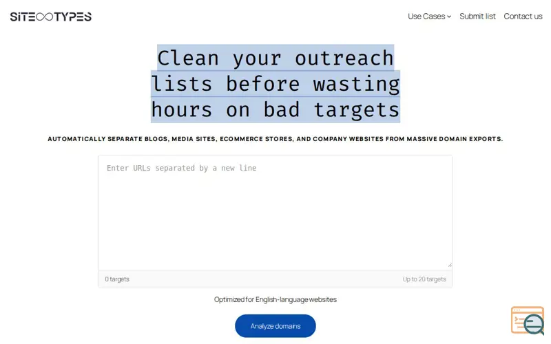 Screenshot of Clean Outreach Lists Automatically