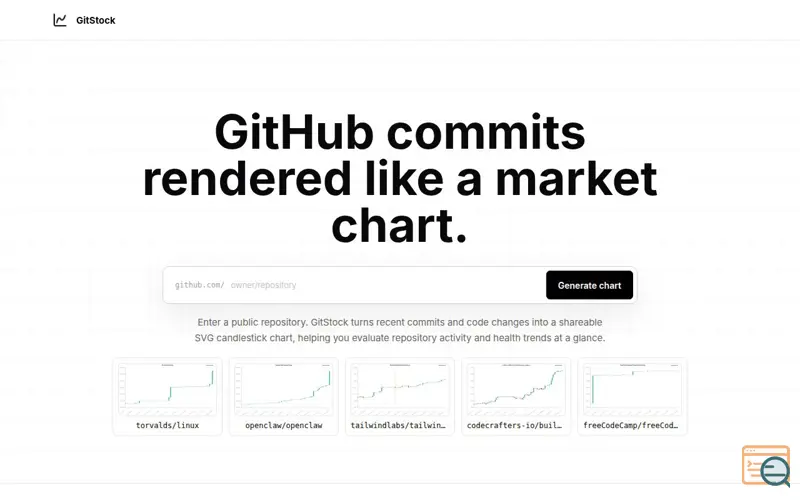 Screenshot of GitStock
