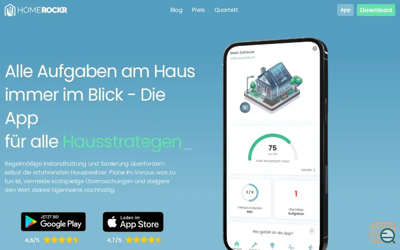 Screenshot of Homerockr
