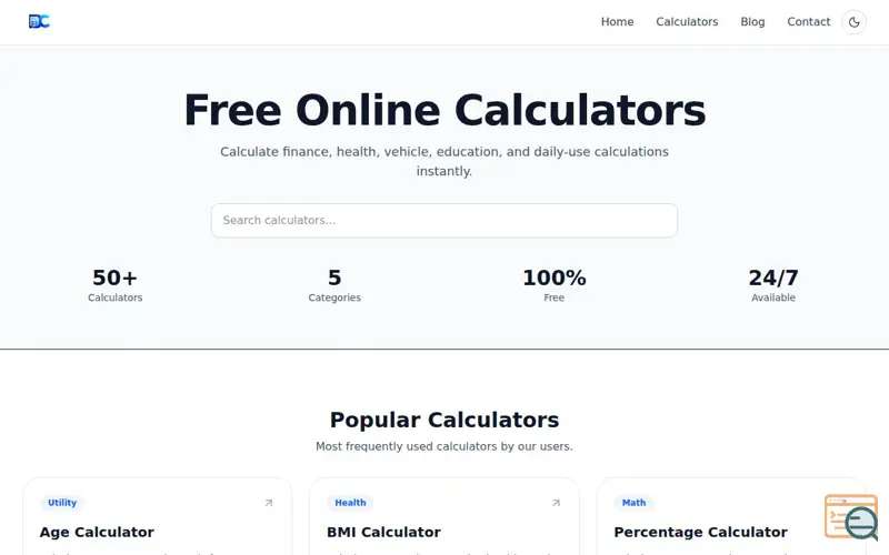 Screenshot of DevCalc