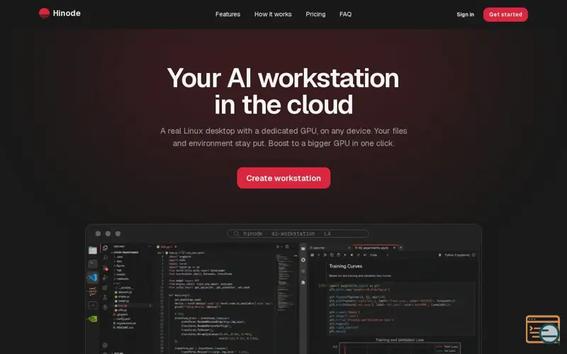 Screenshot of Hinode