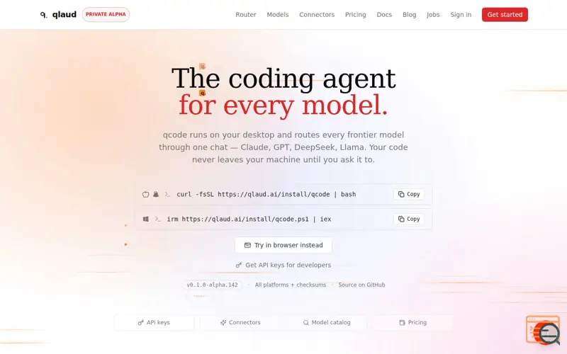Screenshot of Qlaud