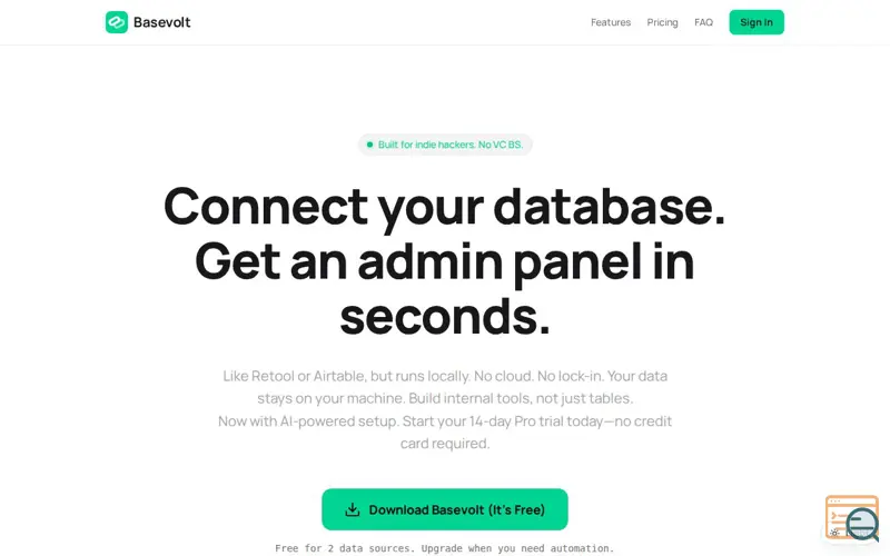 Screenshot of Basevolt
