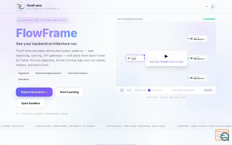 Screenshot of FlowFrame