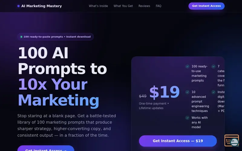 Screenshot of AI Marketing Mastery