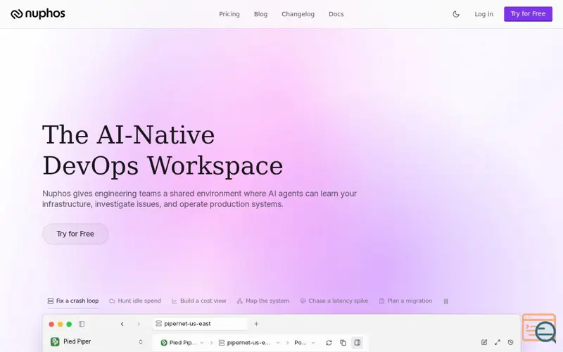 Screenshot of Nuphos