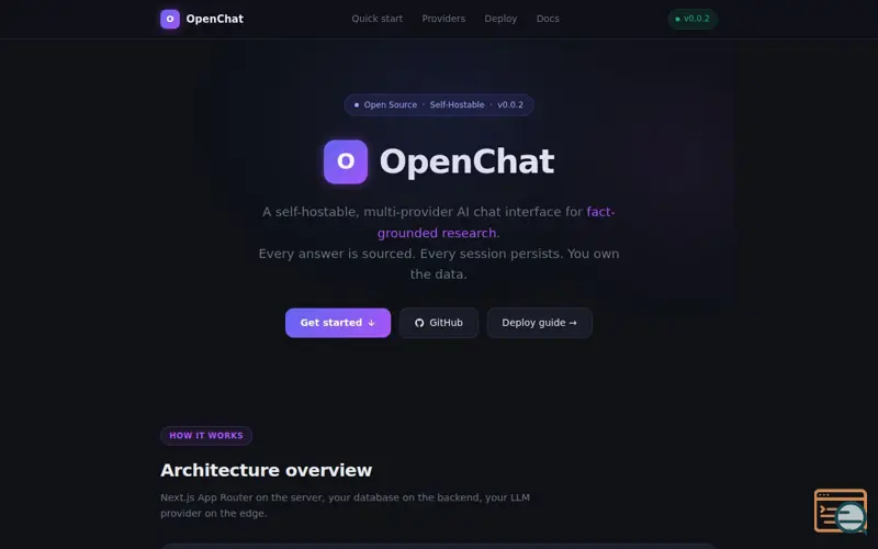 Screenshot of OpenChat
