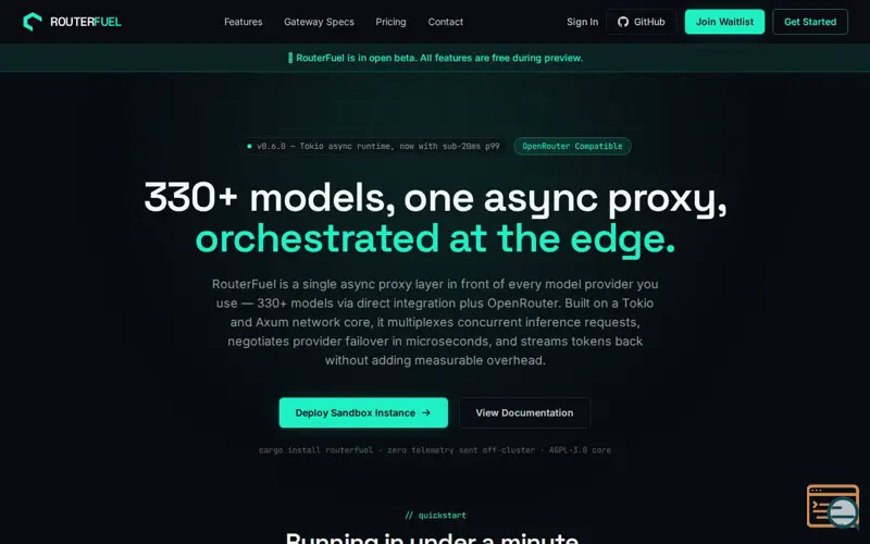 Screenshot of Routerfuel