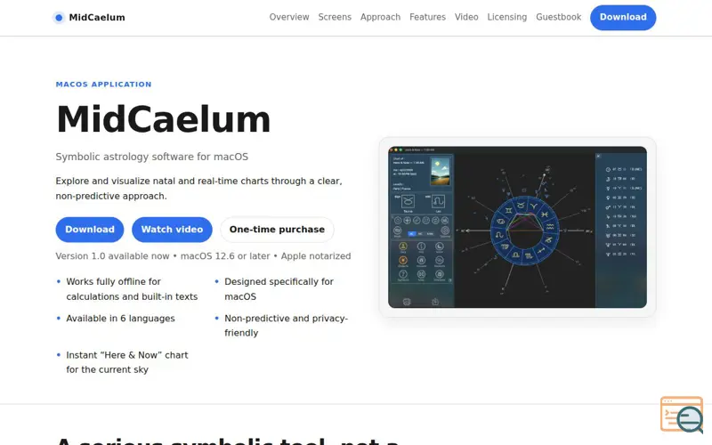 Screenshot of MidCaelum
