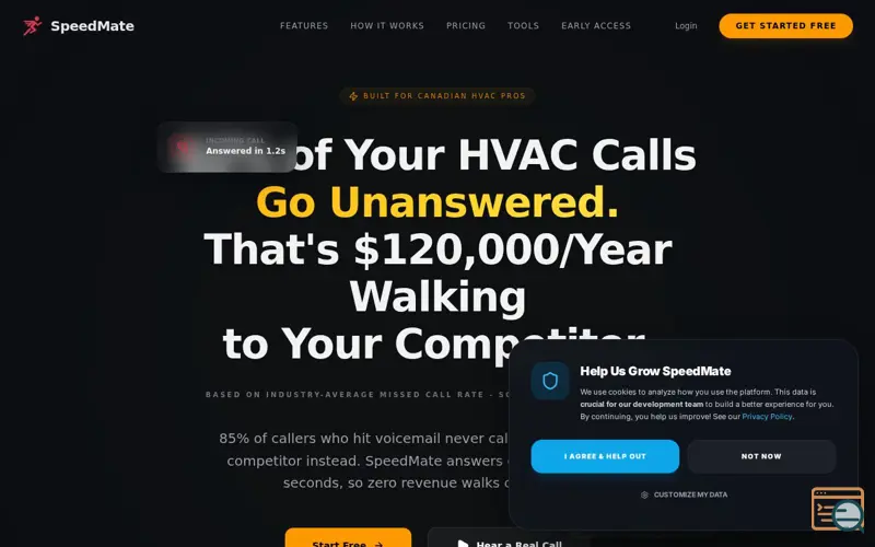 Screenshot of SpeedMate