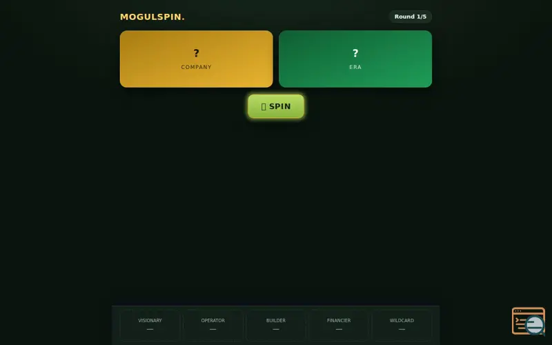 Screenshot of MogulSpin