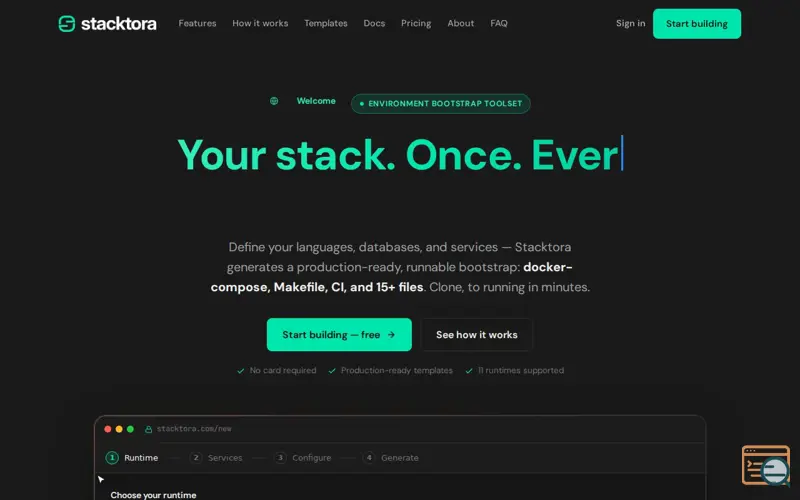 Screenshot of Stacktora