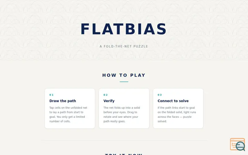 Screenshot of Flatbias