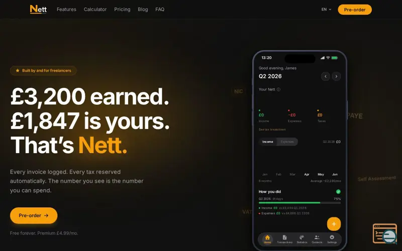 Screenshot of Nett