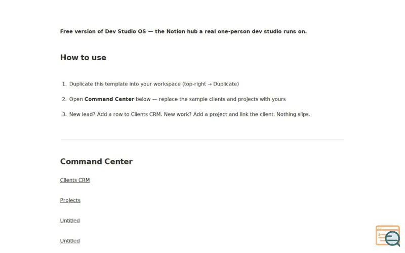 Screenshot of Dev Studio OS Lite