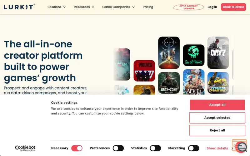 Screenshot of lurkit