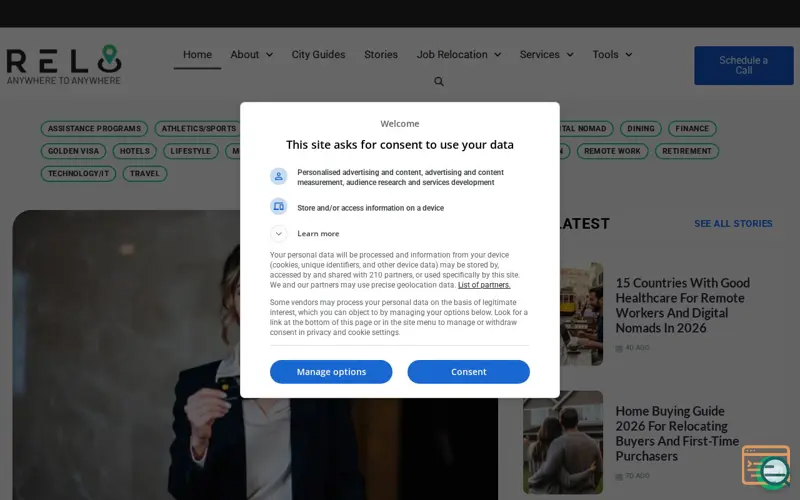 Screenshot of Relo AI, a launch using DreamHost