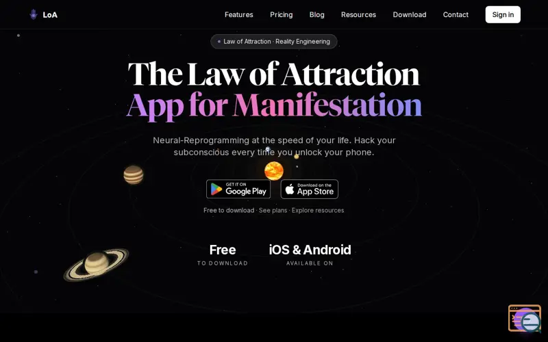 Screenshot of LoA