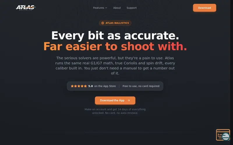Screenshot of Atlas Ballistics