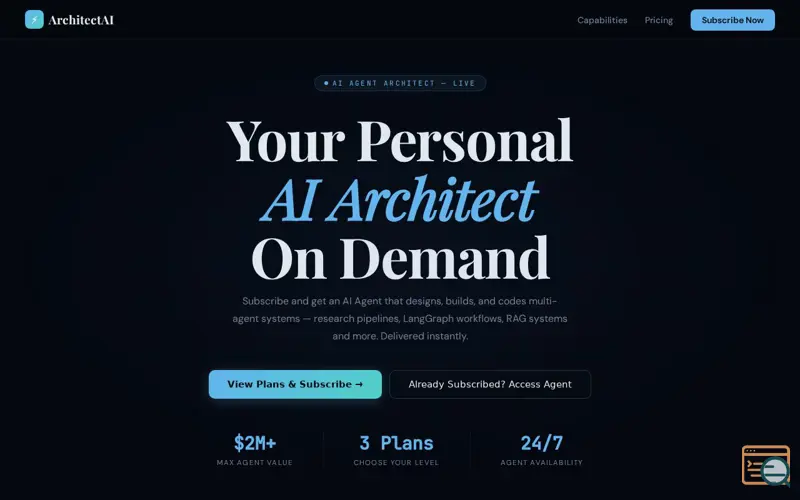 Screenshot of Architect AI