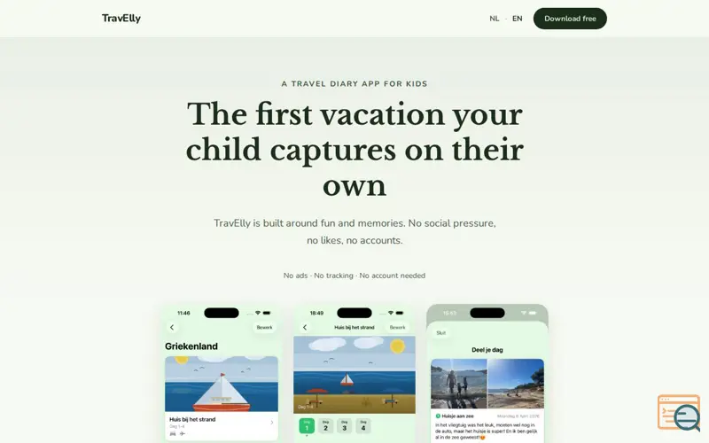 Screenshot of Mijn-travelly