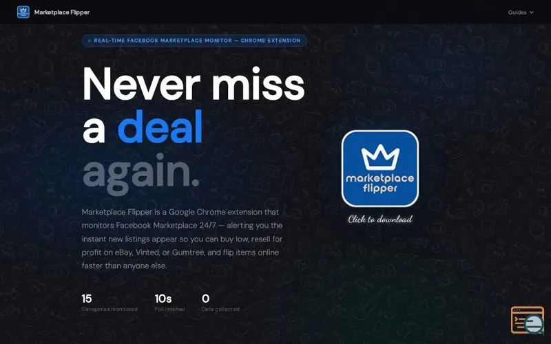 Screenshot of Marketplace Flipper