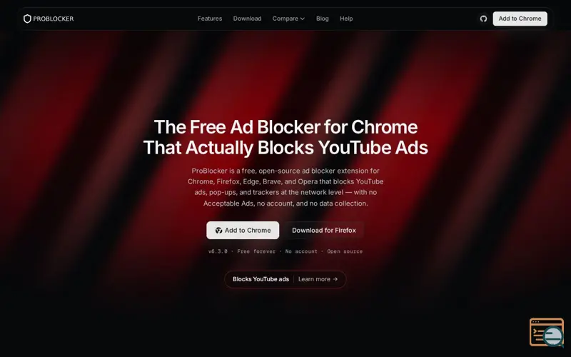 Screenshot of ProBlocker - Adblock for Youtube & Web