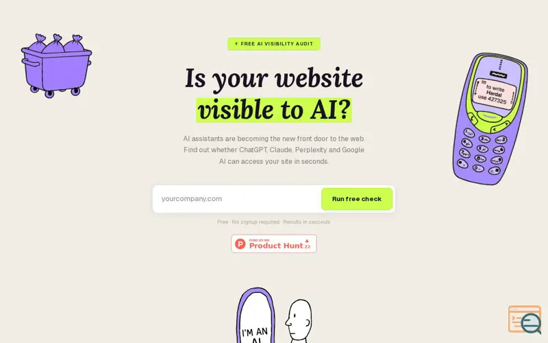 Screenshot of isvisible.ai?
