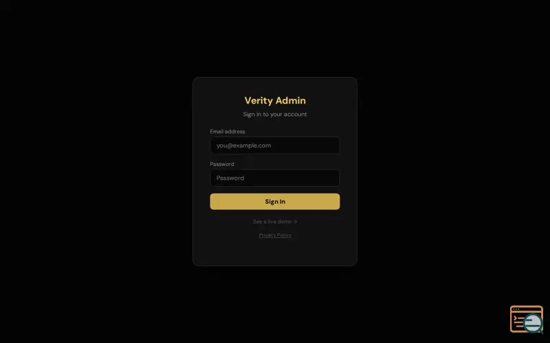 Screenshot of Verity