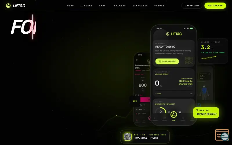 Screenshot of LIFTAG