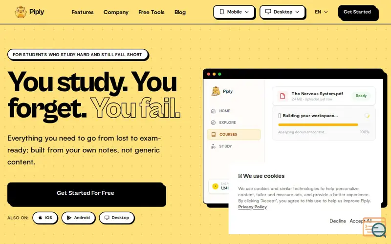 Screenshot of Piply