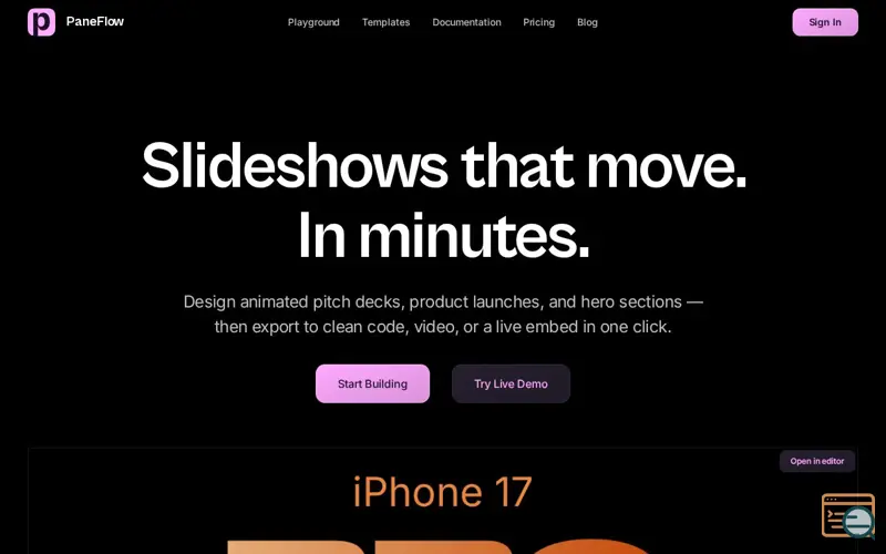 Screenshot of PaneFlow