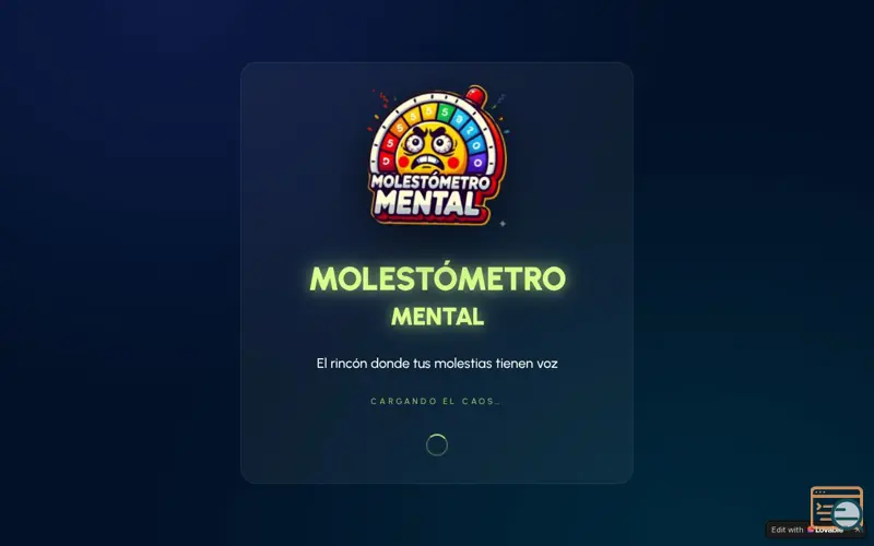 Screenshot of Molestómetro Mental