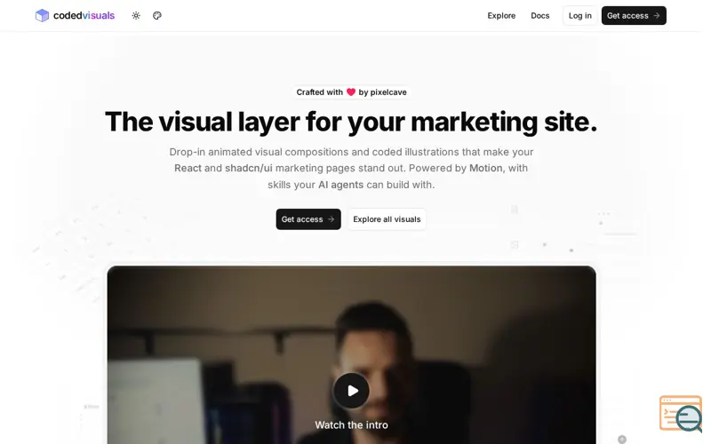 Screenshot of CodedVisuals