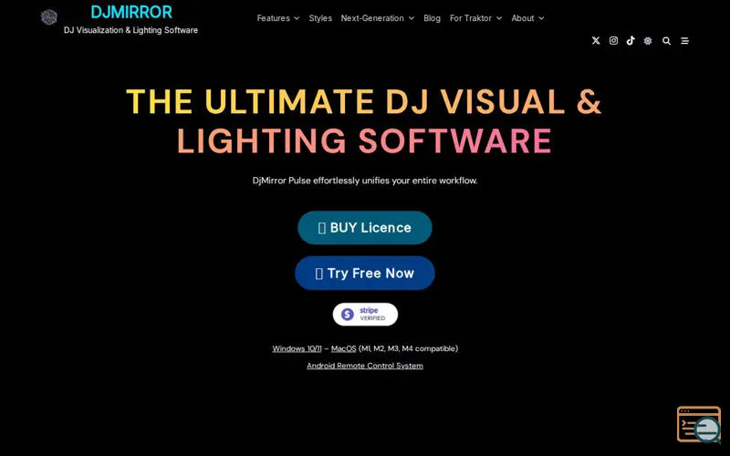 Screenshot of DjMirror DJ Visualization & Lighting 