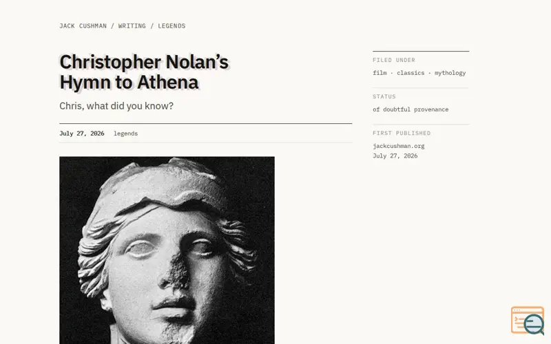 Screenshot of Jackcushman