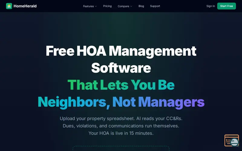Screenshot of HomeHerald