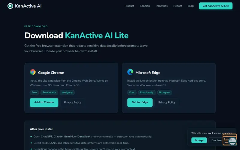 Screenshot of KanActive AI Lite