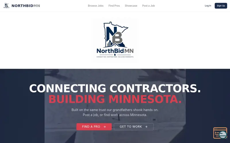 Screenshot of NorthBid MN