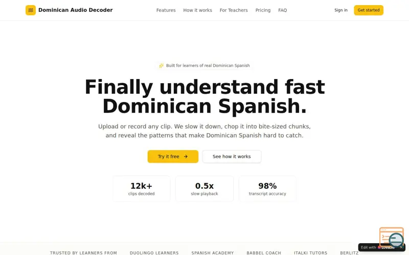 Screenshot of Dominican Audio Decoder 