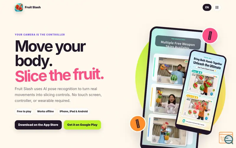 Screenshot of Fruit Slash