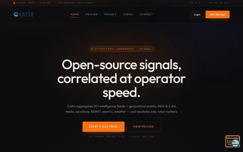 Screenshot of Catto, a launch using No-IP