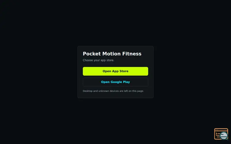 Screenshot of Pocket Motion Fitness