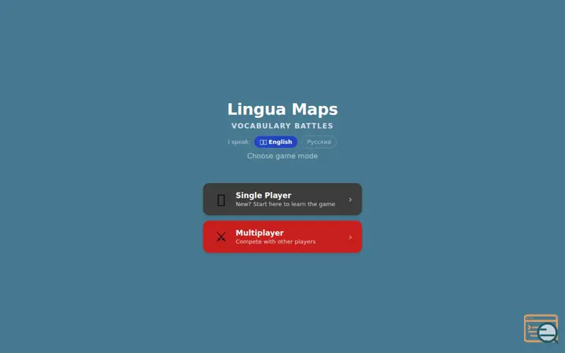 Screenshot of Lingua Maps