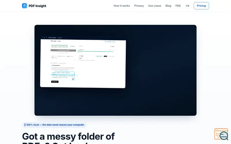 Screenshot of PDF Insight