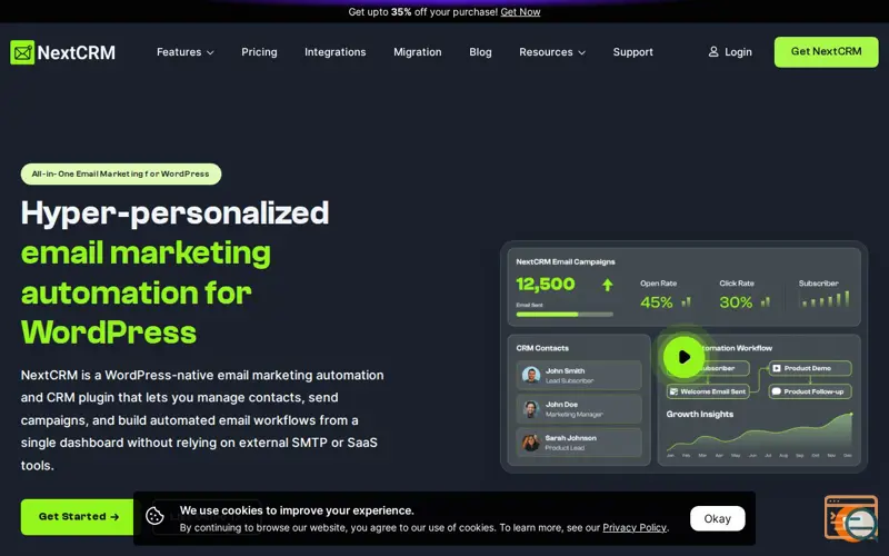 Screenshot of NextCRM