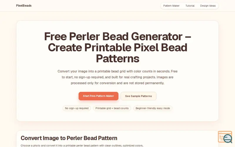 Screenshot of PixelBeads
